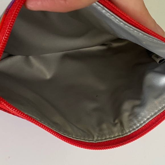 ♠️ kate spade's "♠️ Twirl" Cosmetic Bag - Purple and Red - EUC Gorgeous! - Picture 2 of 4